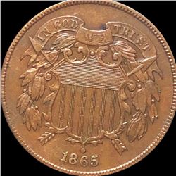 1865 Two Cent Piece CLOSELY UNCIRCULATED