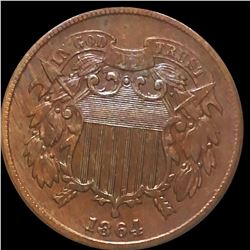 1864 Two Cent Piece CLOSELY UNCIRCULATED