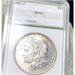 1885-O Morgan Silver Dollar NGS - MS67