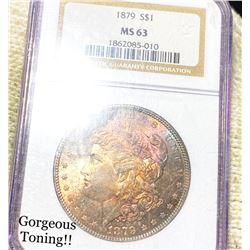 1879 Morgan Silver Dollar NGC - MS63