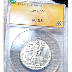 1944 Walking Half Dollar ANACS - AU58