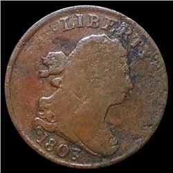 1803 Draped Bust Half Cent NICELY CIRCULATED