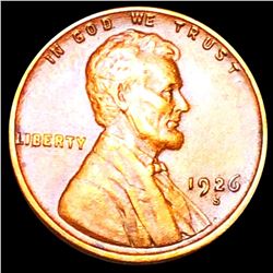 1926-S Lincoln Wheat Penny NEARLY UNCIRCULATED