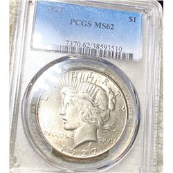 1927 Silver Peace Dollar PCGS - MS62