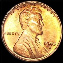 1945-D Lincoln Wheat Penny UNCIRCULATED