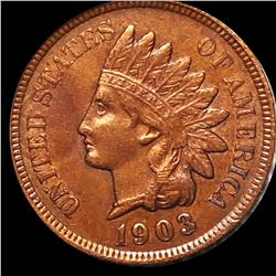 1902 Indian Head Penny ABOUT UNCIRCULATED
