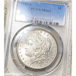 1881-S Morgan Silver Dollar PCGS - MS62