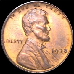 1938 Lincoln Wheat Penny CLOSELY UNCIRCULATED