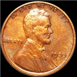 1933 Lincoln Wheat Penny ABOUT UNCIRCULATED