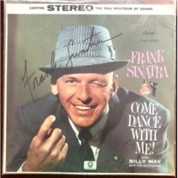 Frank Sinatra Signed  "Come Dance With Me" Album Cover