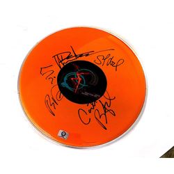 Signed Dave Matthews Band - Orange Drumhead