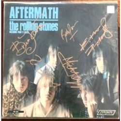 Rolling Stones Signed  "Aftermath" Album Cover