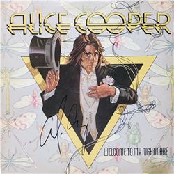 Signed Alice Cooper Welcome To My Nightmare Album Cover