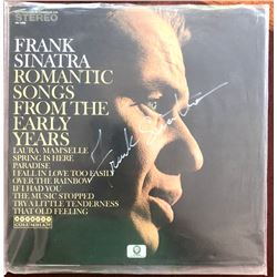 Frank Sinatra  Signed "Romantic Songs From The Early Years" Album Cover