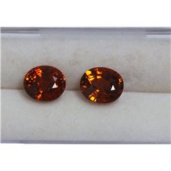 4.67ct Oval Shape Match Pair Spessartite Dimension 8x6.9x4.5