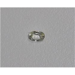 0.36ct Oval Shape White Sapphire  Dimension 4.9x3.7x2.3