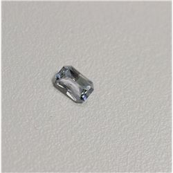 0.97ct Emerald Shape White Sapphire  Dimension 6.9x4.7x3