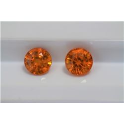 2.81ct Round Shape Match Pair Spessartite   Dimension 6.1x5.1