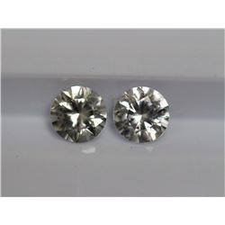 1.50ct Round Shape White Sapphire  Dimension5.5x3.4