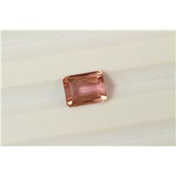 2.6ct Emerald Shape Pink Tourmaline