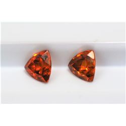 2.15ct Trillion Shape Match Pair Spessartite   Dimension 6x6x4.1