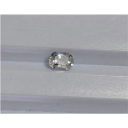0.56ct Emerald Shape White Sapphire  Dimension 5.3x4x3