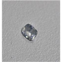 0.76ct Cushion Shape White Sapphire  Dimension 5.3x4.8x3.5