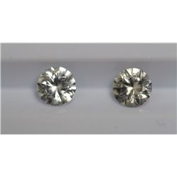 1.37ct Round Shape White Sapphire  Dimension5.5x3.2
