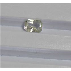 0.72ct Emerald Shape White Sapphire  Dimension 6.4x4.6x2.6