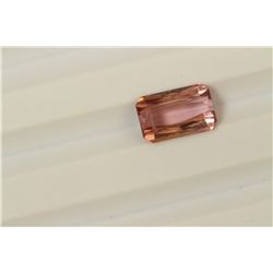 2.64ct Emerald Shape Pink Tourmaline