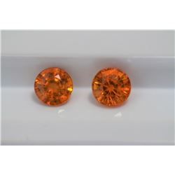 2.04ct Round Shape Match Pair Spessartite   Dimension 5.6x4.2