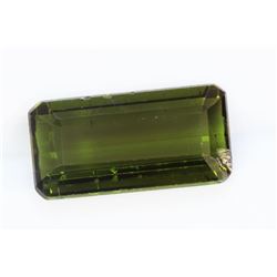 4.13ct Emerald Shape Green Tourmaline