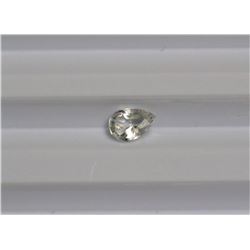 0.85ct Pear Shape White Sapphire  Dimension 7x4.9x3.2