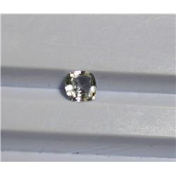 0.66 ct Cushion Shape White Sapphire  Dimension 5.2x5.1x2.7
