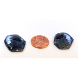55.18CT Natural Blue Sapphire Slice