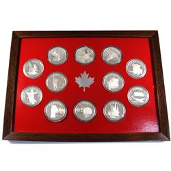 *Unique! Canadian Province 12-coin Sterling Silver Set Depicting Each Province, Capital, Flower and 