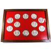 Image 2 : *Unique! Canadian Province 12-coin Sterling Silver Set Depicting Each Province, Capital, Flower and 