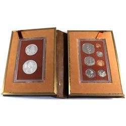 1973 Cook Islands 7-coin Proof Set with 2 Silver Coins - $7.50 Coin Commemorating James Cooks' Disco