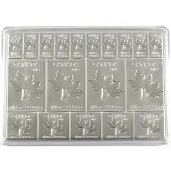 2019 Royal Canadian Mint Flex Maple Leaf 2oz Fine Silver Fractional Multibar (TAX Exempt).