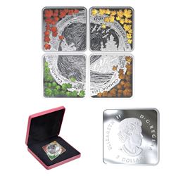 2019 Canada $3 The Elements Fine Silver Coin Set (one of the capsules is scuffed). TAX Exempt