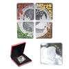Image 1 : 2019 Canada $3 The Elements Fine Silver Coin Set (one of the capsules is scuffed). TAX Exempt