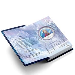 2016 Niue $2 Disney Frozen - Anna 1oz Coloured .999 Fine Silver Proof Coin in Original Book Style Ca