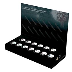 2018 Canada $3 Thirteen Teachings from Grandmother Moon 13-coin Fine Silver Set (missing COAs, capsu