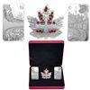 Image 1 : 2018 Canada Beneath thy Shining Skies Fine Silver 3-Coin Set (2x $25 & 1x $10 set conatins approx 3.
