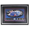 Image 1 : *2000 Canada Millennium 20-coin Set in Wooden Frame. You will receive the 12-coin 25-cent oval set, 