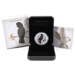 2013 Birds of Australia 50-cent Red-Tailed Black-Cockatoo 1/2oz Coloured .999 Fine Silver Proof Coin