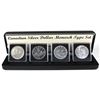 Image 1 : Canadian Silver Dollar 4-coin Monarch Type Set Featuring all the Monarch Portraits on Canadian Silve
