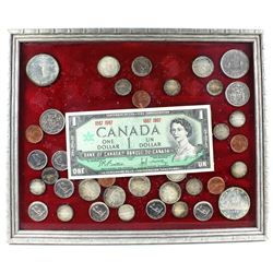 1967 Canada Centennial Custom Made Coin and Banknote Set in Frame. You will receive a variety of 196
