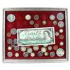 Image 1 : 1967 Canada Centennial Custom Made Coin and Banknote Set in Frame. You will receive a variety of 196