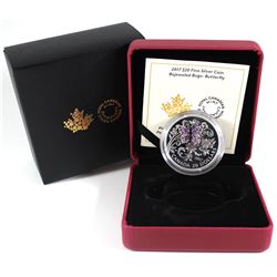 2017 Canada $20 Bejeweled Bugs - Butterfly Fine Silver Coin (TAX Exempt). Issued by the Royal Canadi